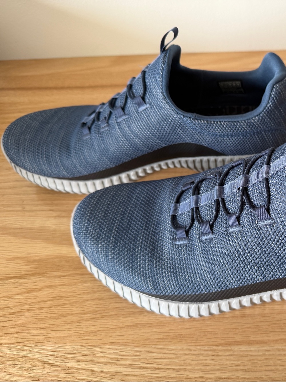 Men's Knit Athletic Sneakers - Blue Size 12